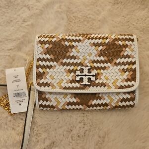 Tory Burch Multicolor Woven Crossbody Bag Purse Clutch